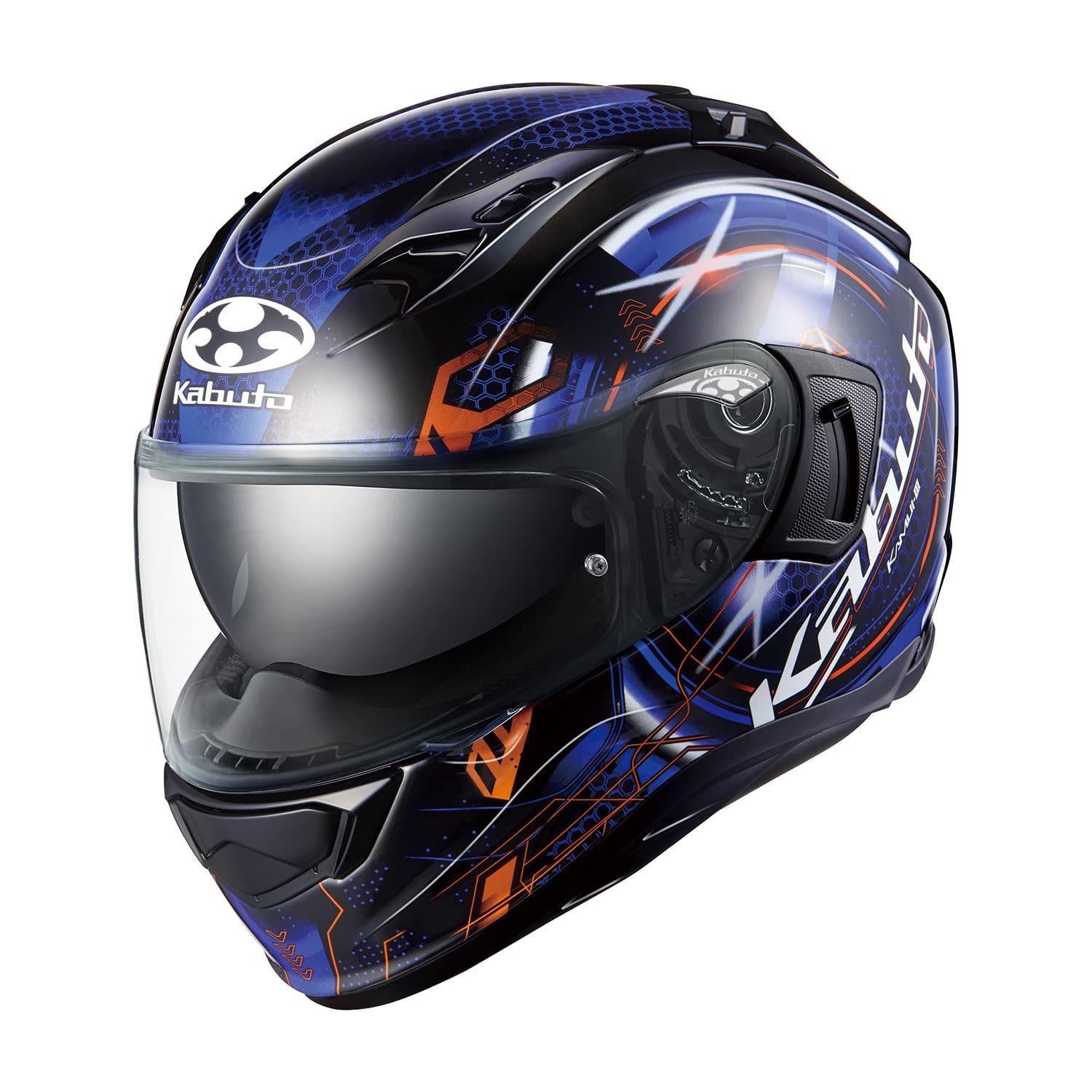

Мотоциклетний шолом OGK KABUTO Full Face KAMUI3 ESTELA Black Blue (Розмір XS)