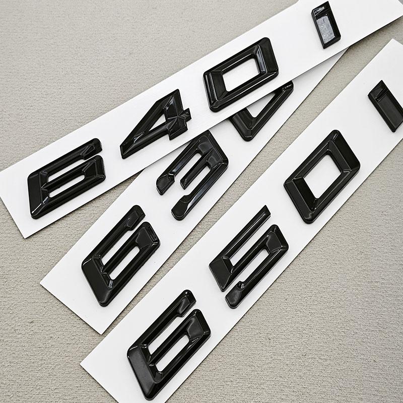 NEW 3D ABS Car Letters Logo 630i 640i 650i Sticekr Rear Trunk Badge Emblem Decal For BMW 630i 640i 650i F12 F13 F06 Tail Marking