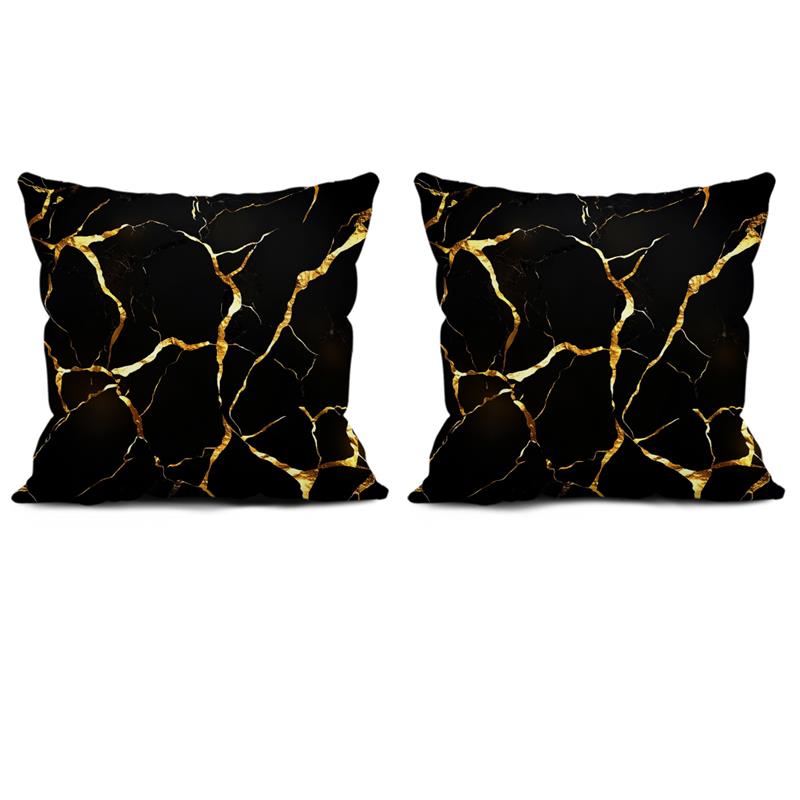 Housse de coussin marbre noir et blanc Housse de coussin décorative Housse de coussin de canapé Décoration pour la maison Décor de siège Housse de coussin
