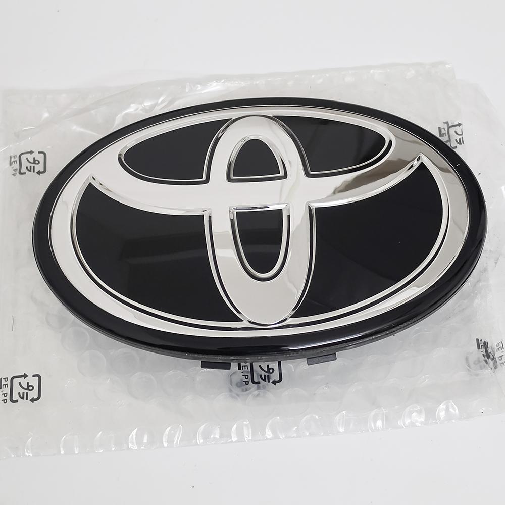 VJN4 For Toyota RAV4 Corolla Camry Land Cruiser Sienna C-HR AVALON Front Grille Hood Badge Replacement Dark Blue Hybrid Logo