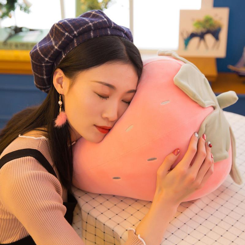 Plush Toy Strawberry Down Cotton Fruit Cushion Girls Children Holiday Gift Doll