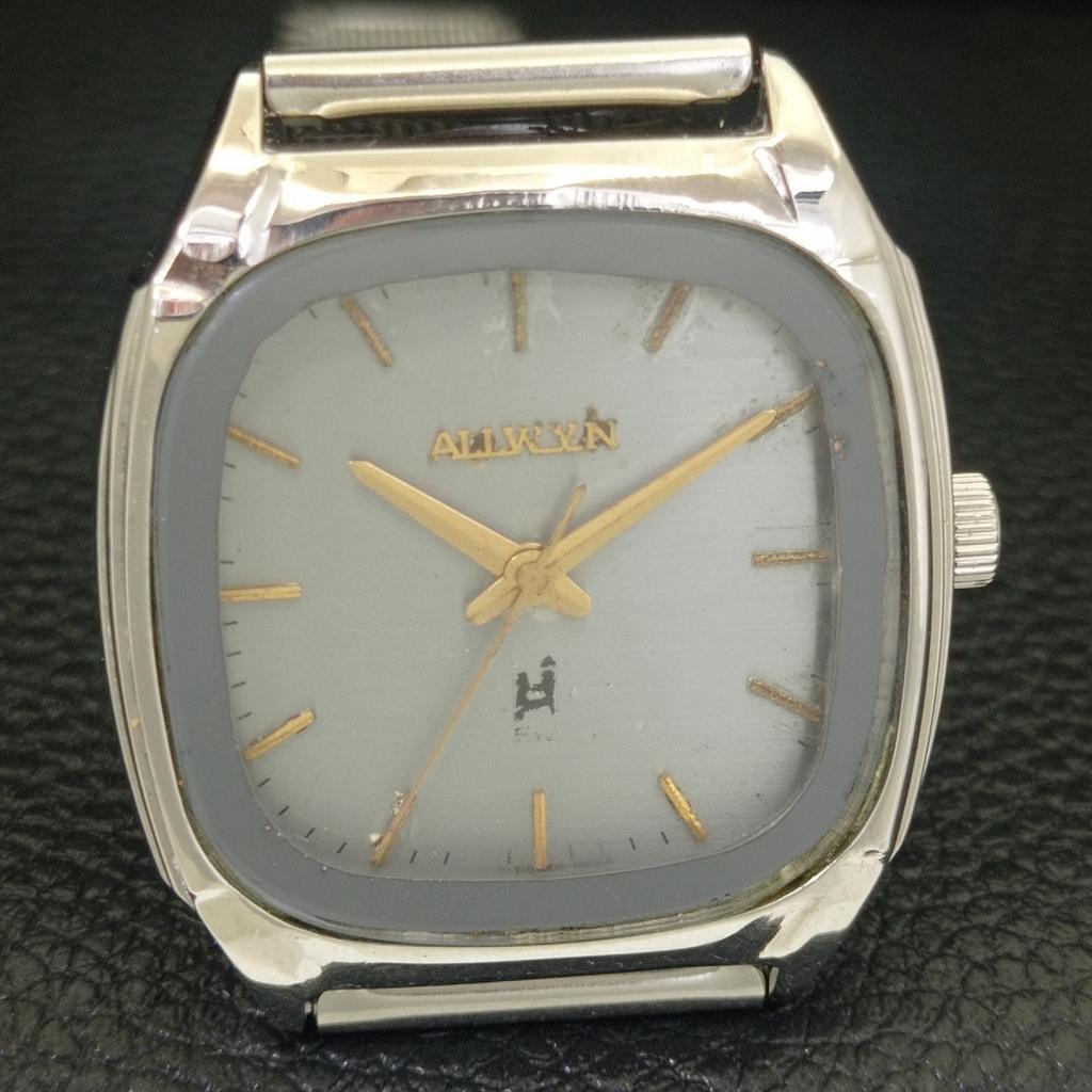 VINTAGE ALLWYN HAND-WINDING 6300A INDIA MENS ORIGINAL DIAL WATCH A704001-1