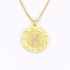 Nidin New Hot Sale 12 Constellation Drop Pendant Necklace Gold Plated Jewelry Collar Clavicle Choker Birthday Gift for Women Men