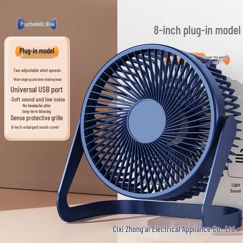 Portable USB Mini Desktop Fan for Office and Dorm