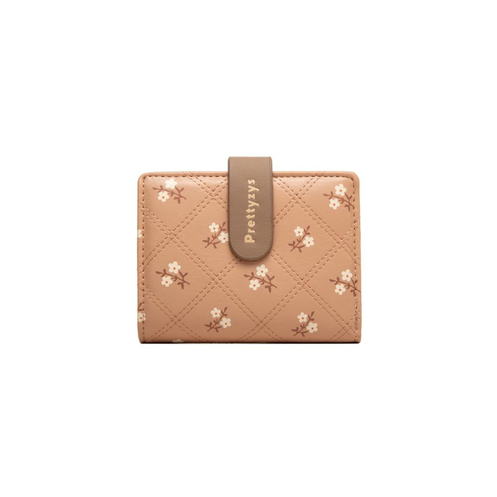 Women Wallets Floral Print Multi-Card Short Wallet, Card Holder, Leather Clip, Coin Purse