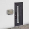 Green Life Steel Mailbox with Cam Lock FH-58P(TGY) - Fits A4 Envelopes - Titanium Gray - 15.0cm (depth) X 30.0cm (height) X 37.5cm (width)