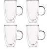 Double-Walled Thermal Glass For Latte Coffee Double 430 Ml 4 Pcs.