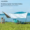 Alocs camping canopy waterproof, portable, sun-proof, 210T polyester, for hiking, family camping, beach travel, outdoor adventures
