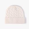 High Quality Winter Thick Custom Logo Earflap Beanie Color Wool Knitted Hat Warm Beanie Pullover Hat