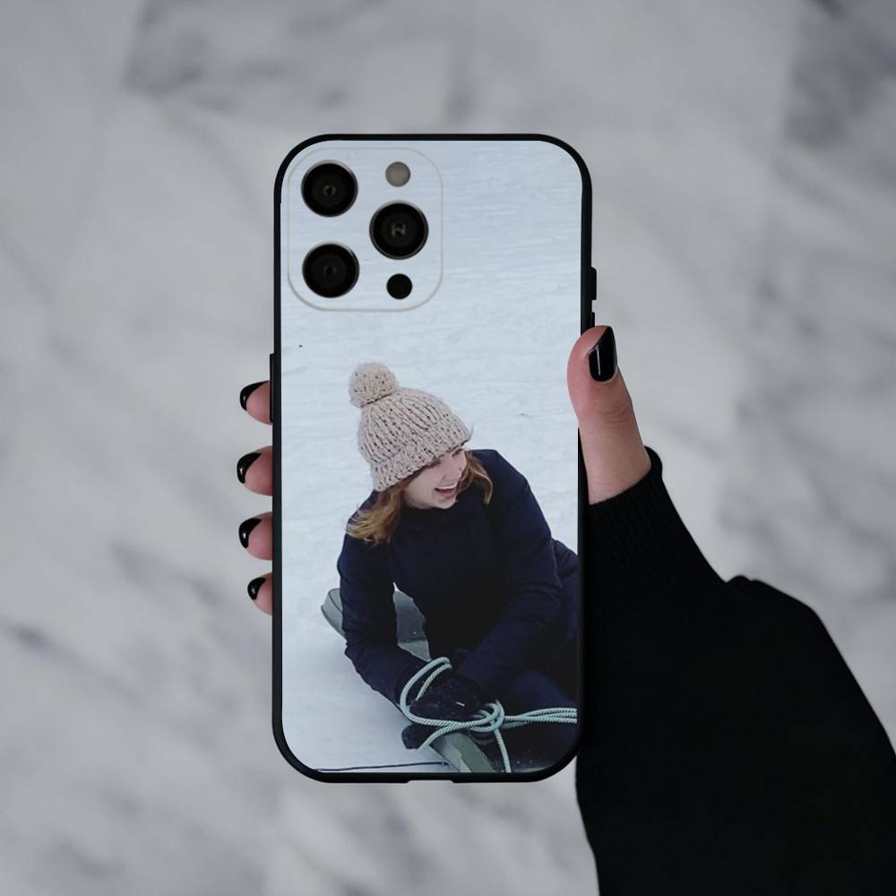 Actor E-Emily R-Rudd Phone Case For iPhone 17pro,16,15,14,13,12,11 Plus,Pro Max,XS,Soft Silicone Black Cover