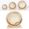 Exercise Wooden Hamsters Wheel Silent Smooth Running Pet Eco Decor Friendly