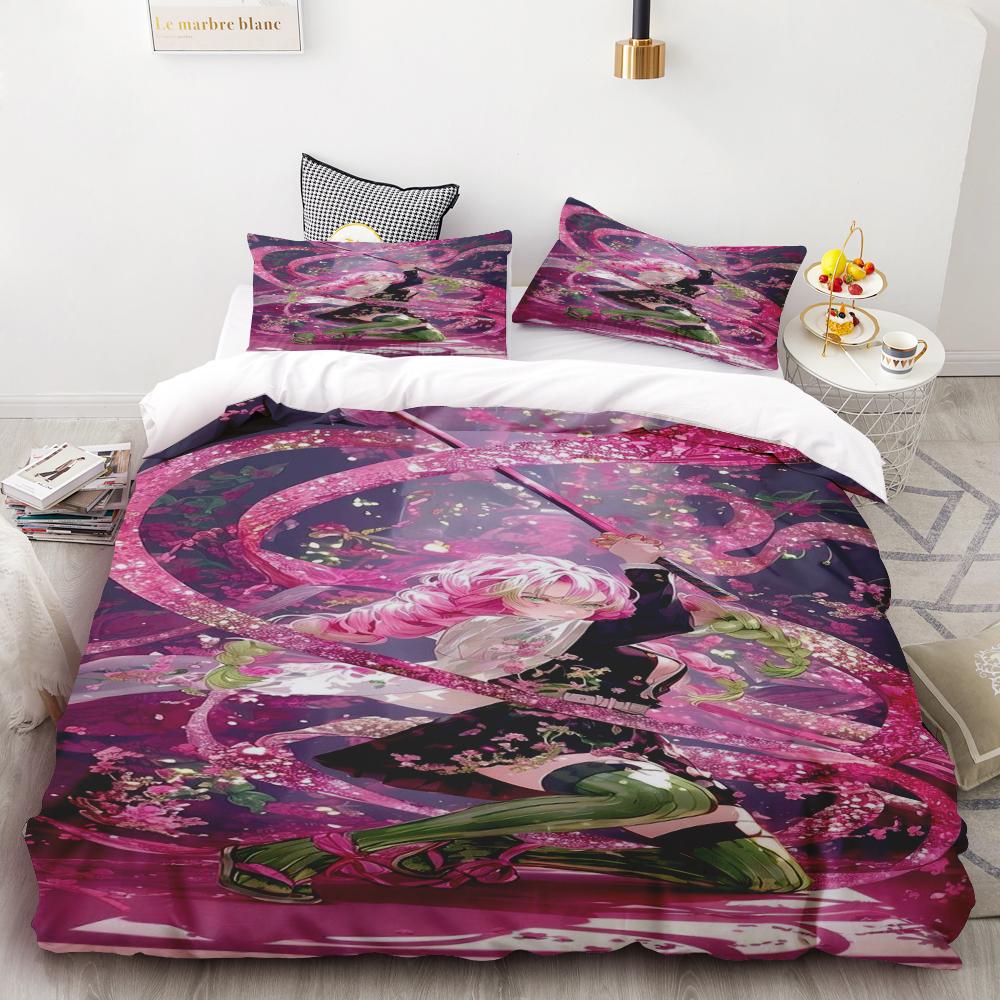Duvet Covers Demon Slayer Bedding Sets Soft and comfortable Queen/King Boys Kids Single Double Size Soft Kids Girl Boys Gift