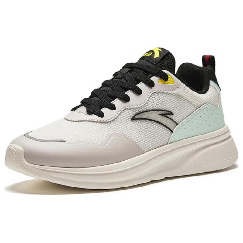 Anta Cushioning Wear-Resistant Low-Top Chunky Sneakers Men's White Gray Green Sneakers 112428812-1