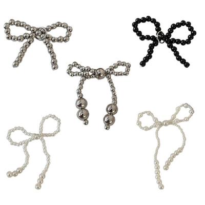 Fashionable Pearls Shoe Clip Fashion Accessories Elegant Butterfly Bowknot Designs for Unique Styles Daily Wear