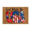Independence Day Decorative Door Mat - Indoor Outdoor Carpet Home Floor Mat - Rubber Entrance Bathroom