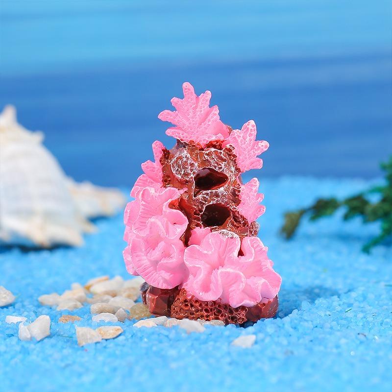 Simulated Resin Coral Decorative ItemsAquarium Fish Tank Landscape Small Coral Resin Handicraft Decorative Items