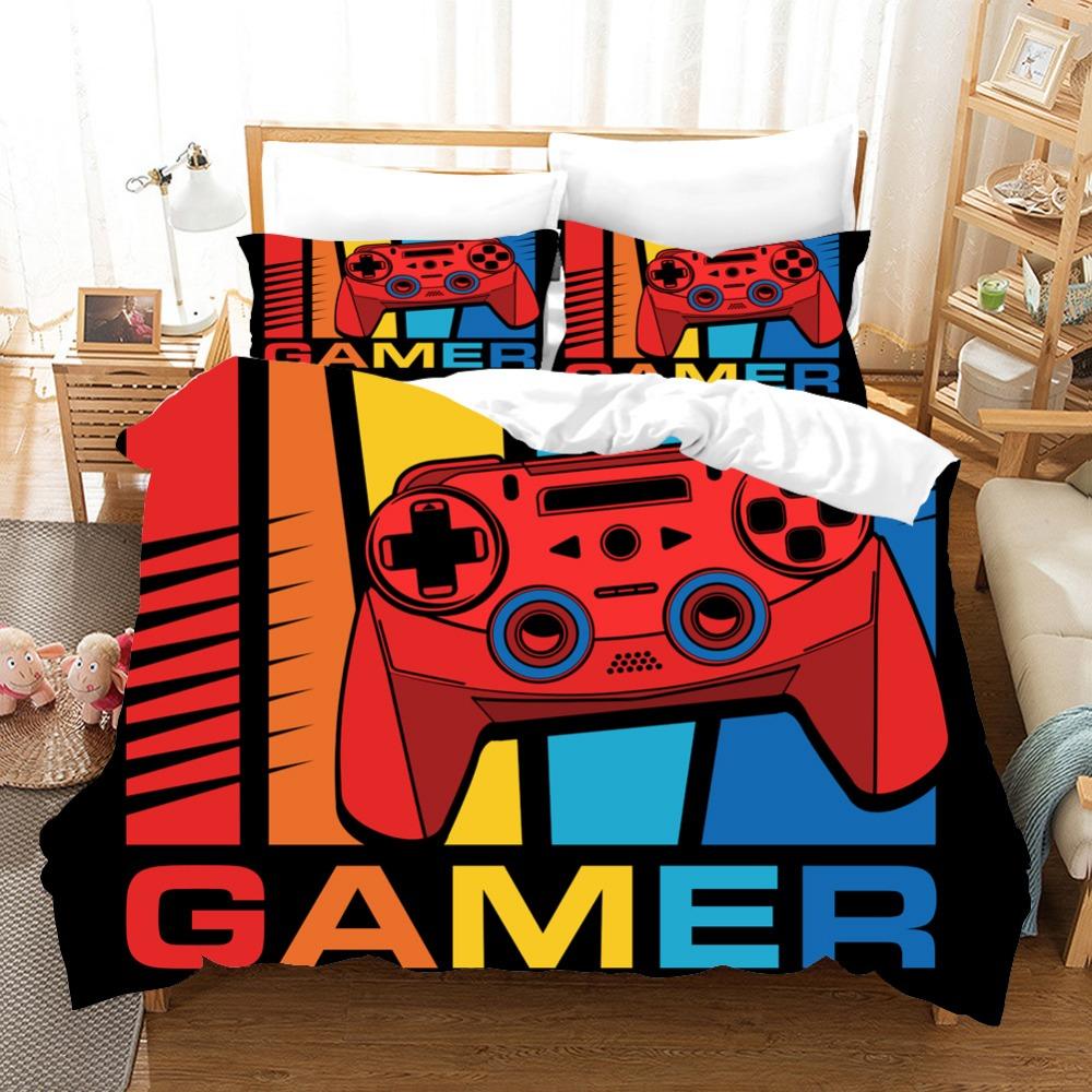 Gamepad Digital Printing Bedding Four-Piece Set Three-Piece Set Bed Sheet Quilt Cover
