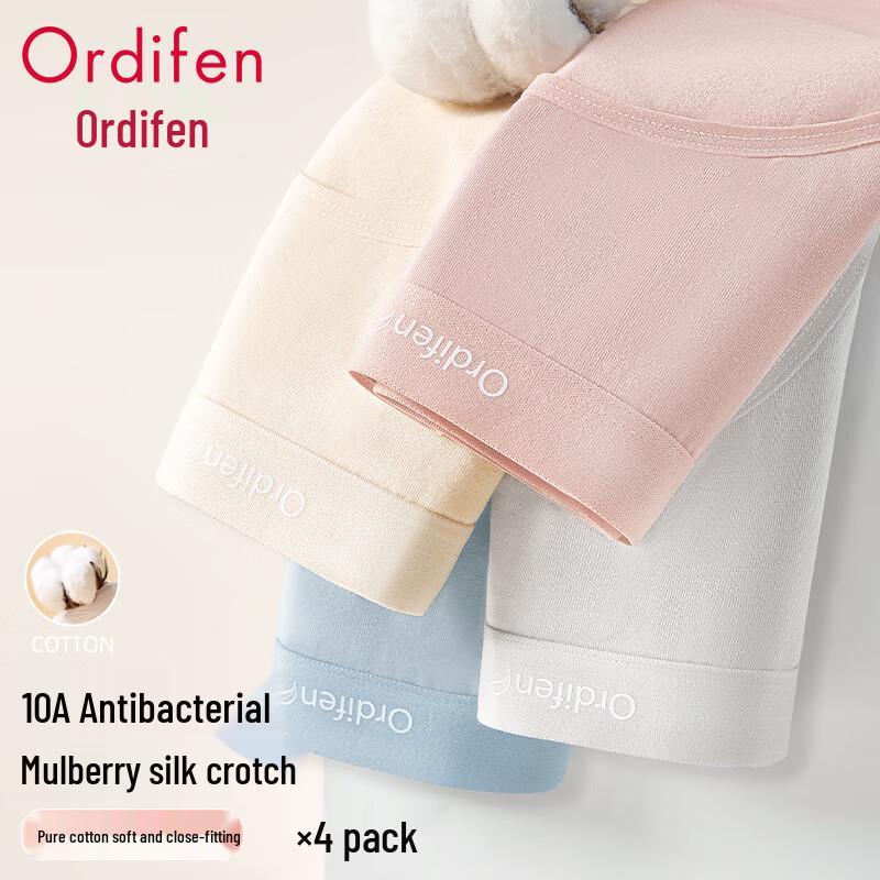 

Audiffren Women s Antibacterial Seamless Cotton Briefs 4-Pack L