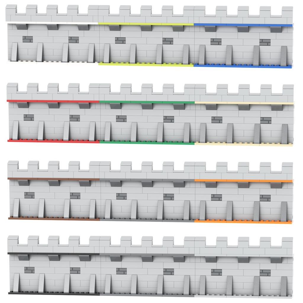 Walls Medieval Middle Age Building Blocks Toy Collection Kids Assembly Classic Brick Souvenir Decoration Horse Shed