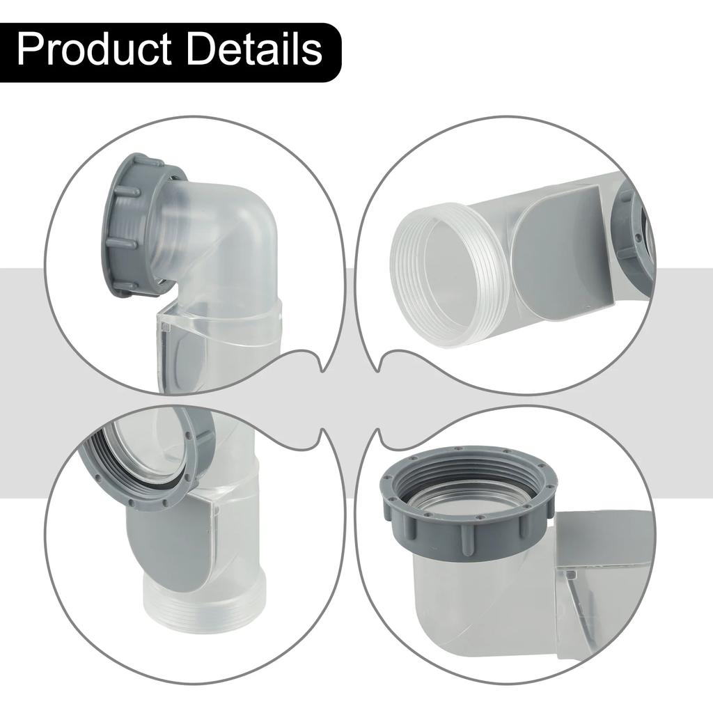 Kitchen Drain Valve Anti-odor Check Valve Plumbing Repairs Plumbing Solution Transparent Gray Bending Head Design PP Material