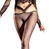 Fashion V Lace Low Waist Women Pantyhose Sexy Oil Shiny Glossy Thin Sheer Woman Stocking High Elastic Shaping Lingerie Tights