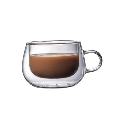 Manico per tè e caffè resistente al calore in vetro termico per tazza a doppio strato da 150 ml