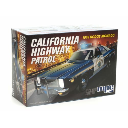 MPC 1/25 Dodge Monaco 1978 CHP Police Car Plastic Model Kit MPC922