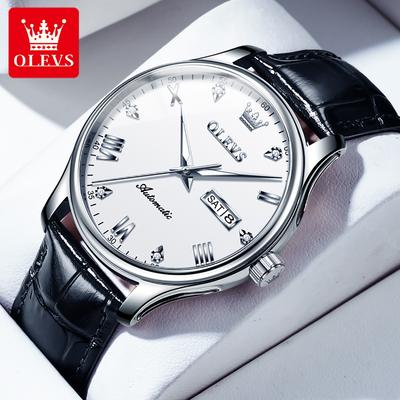 Nuovo orologio da uomo Business e tempo libero Orologio da uomo Business Gentleman Orologio meccanico impermeabile luminoso con diamanti