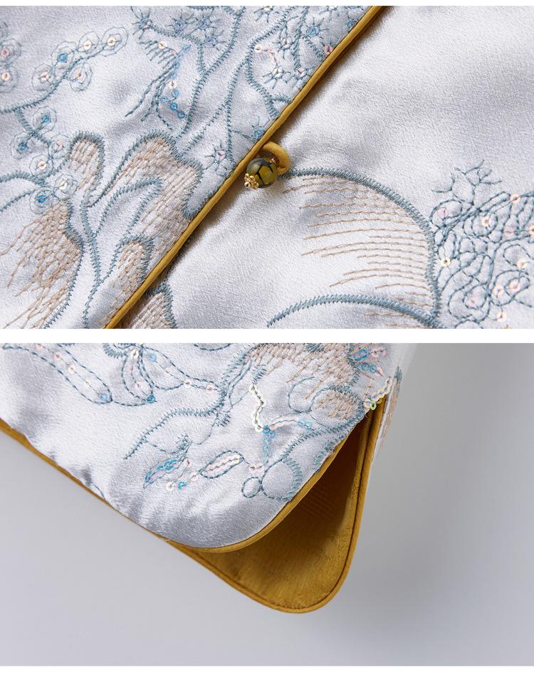 2025 Spring Embroidered Reversible Jacket Vest - New Chinese National Style, High-End Outerwear (WW2507)
