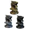 Dragon Head Figurine, 3D Printed Fantasy Dragon Head Statue, Mythical Animal Sculpture for Home Office Desk Decor, Gift for Collectors