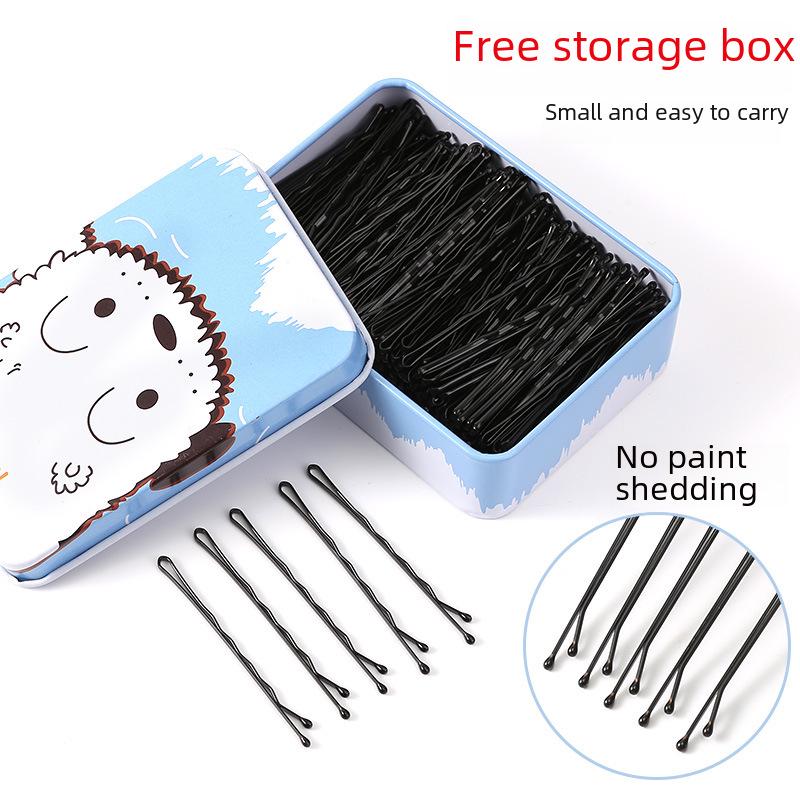 Einzelne schwarze Haarnadel für Pony und Hochsteckfrisuren