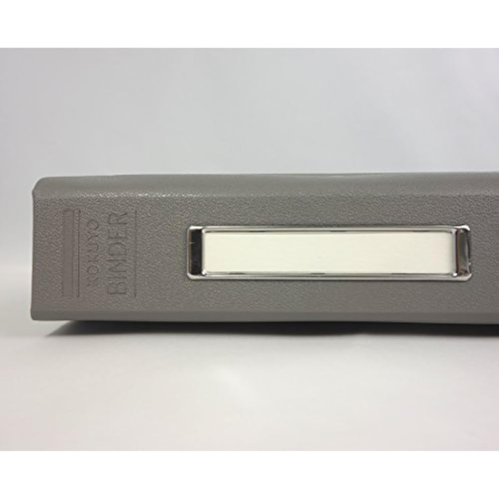 Kokuyo File Binder PP Sticker B5 Vertical 26 Holes, Holes 200 Sheets, Gray - 20NM