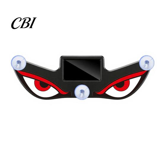 Energy Saving Car Decorations LED Warning Light with Animated Devil Eyes Shape, Solar Powered/Type-C Eye Led Accessories Charging Windshield