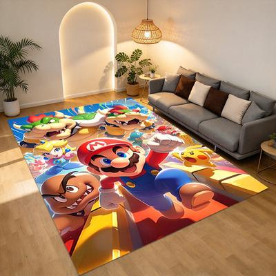 Super Mario Bros Living Room Nonslip Area Rug Soft Carpet For Bedroom Game Playroom Sofa Office Home Decor Doormat Christmas Gift C926604