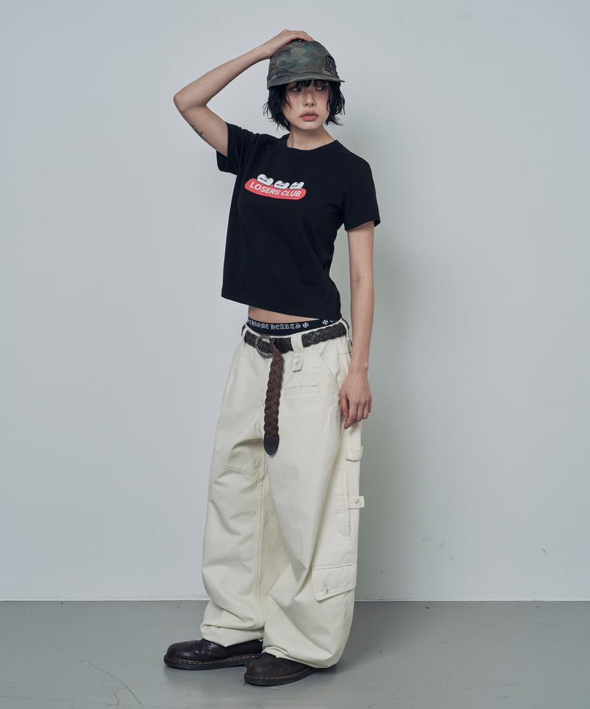 Lujeoseukeulleob Gums Logo Graphic Short Sleeve T-Shirt Black