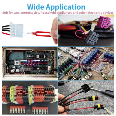 18pcs Car Terminal Removal Kit Universal Wire Plug Connector Extractor Puller Pin Remover Set Automotive Repairing Tool & Home