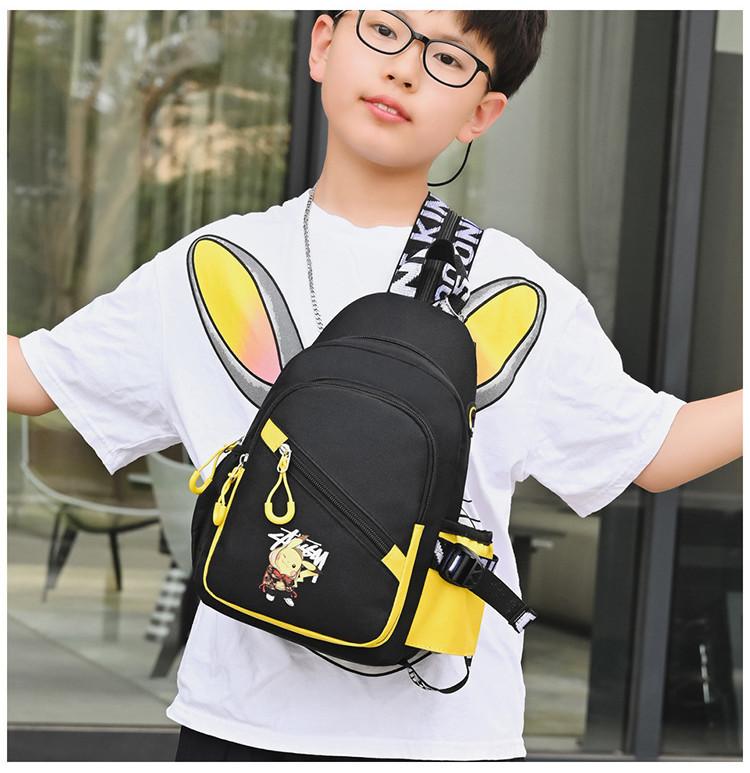Children's Chest Bag Boys Korean Style Trendy Cartoon Crossbody Bag Fashionable