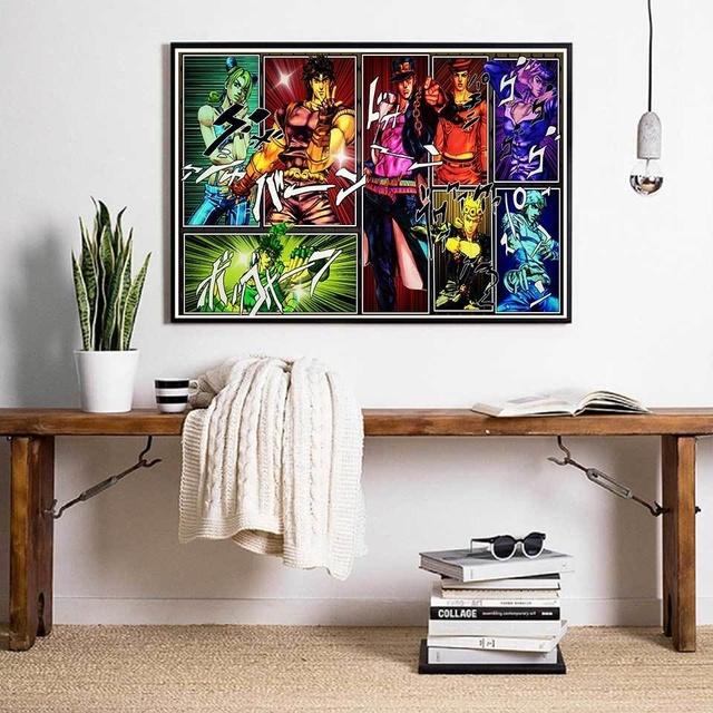 

Невероятные приключения Джоджо, аниме постеры и принты, холст, картина, настенная художественная картина, винтажный постер, декоративный домашний декор, плакат 21cm×30cm NoFrame