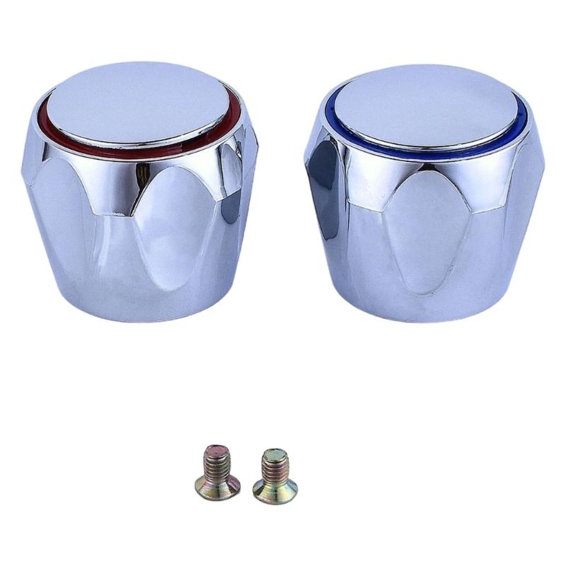 2lots Faucet Handle Replacement Button Durability ABS Construction Quickly Installation for Bathroom Kitchen