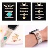 Fashion Shimmering Floral Metal Detachable Band Charm For Smartwatch Accessories Stylish Crystal Embellished Wrist Decor