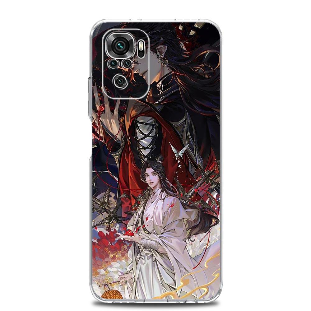 Heaven Official's Blessing Chinese Clear Phone Case For Xiaomi Redmi Note 12 5G 9S 9 8 10 11 Pro+ 9T 8T 10C 9C 9A 7 Pro Cover