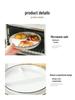 Portion Control Ceramic Plate: Round 3-Compartment, Square 5-Compartment for Diet & Kids' Meals