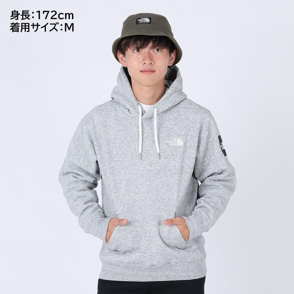 Mikina s kapucí North Square Logo Unisex s fleecovou podšívkou, termo, smíšená, šedá, velikost S [The Face] [FW23]