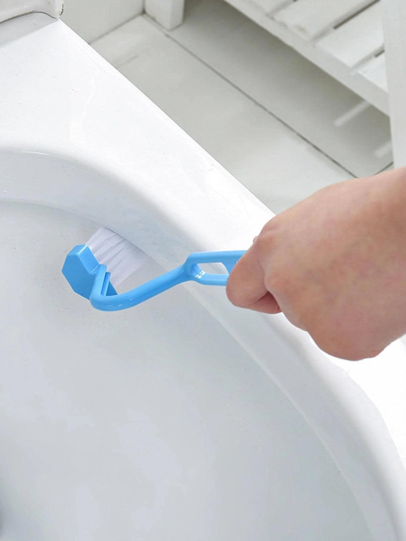 

1pc Bathroom cleaning brush, gap brush, small clip hair window cleaning brush, kitchen multifunctional gap brush, cleaning tools M синій