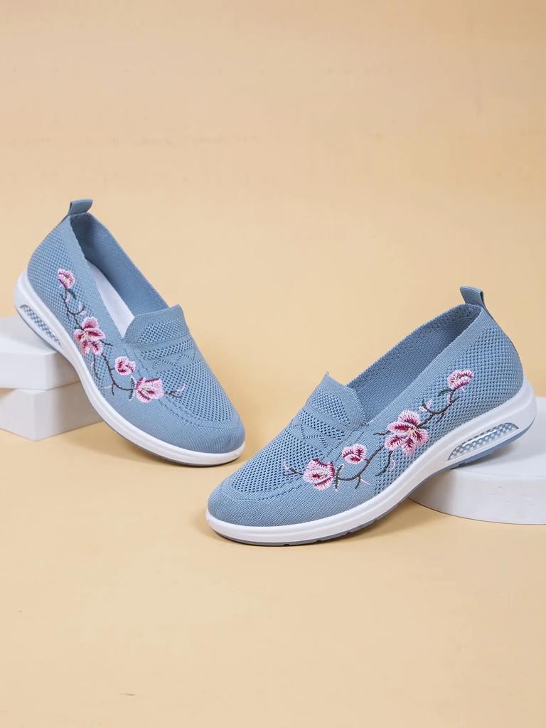 Spring new women's sports shoes, fashionable, breathable, lightweight, non-slip, wear-resistant, casual sports shoes, flat shoes