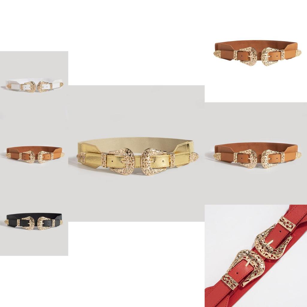 Fashionable Denim Waist Belt With Metal Buckle For Women Casual And Party Outfits