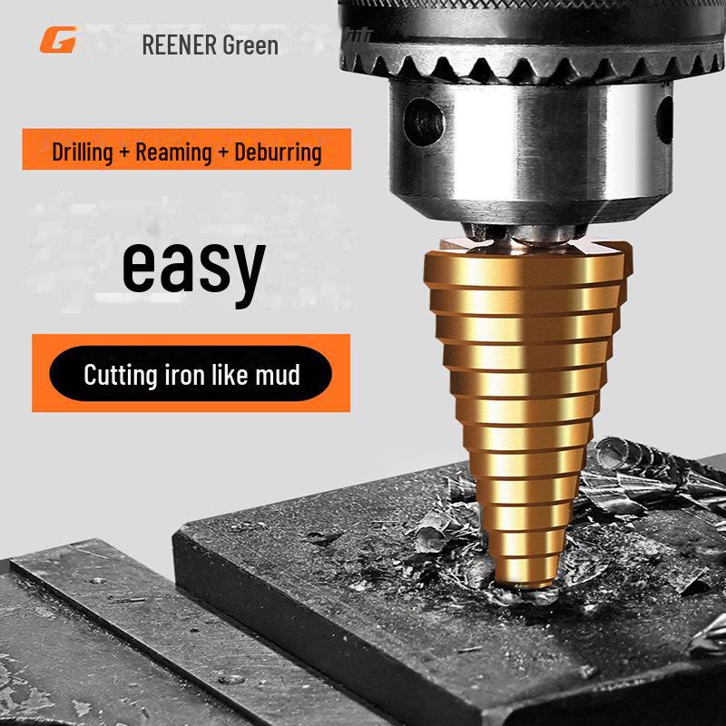Green Forest Stainless Steel Step Drill Bit for Metal