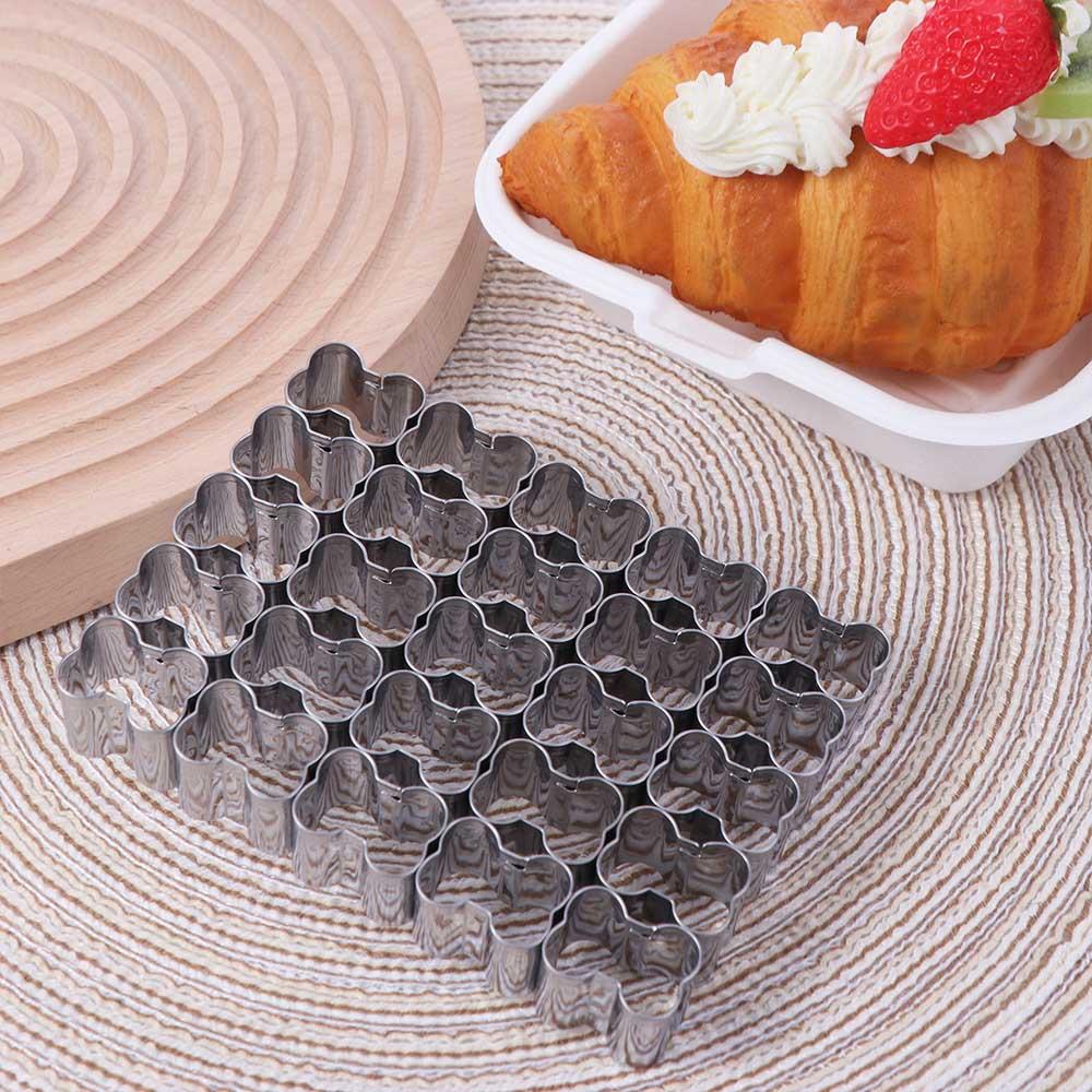 Stainless Steel Cookie Cut Mold 3D Biscuit Embosser Candy Bone Shaped Cookies Cutters  Kitchen