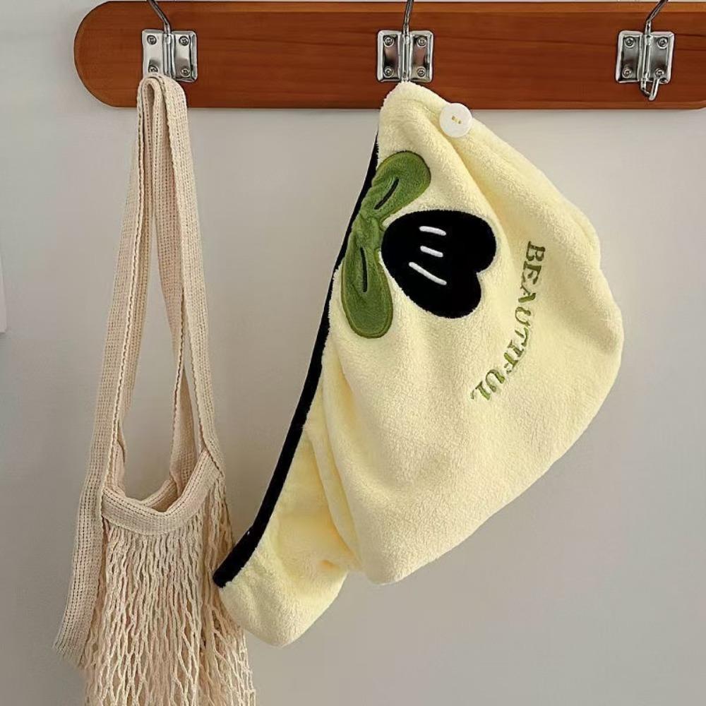 

Coral Fleece Bath Skirt Tulip Pattern Hair Wrap Towel Cute Bath Towel Students and Adults dry hair cap
