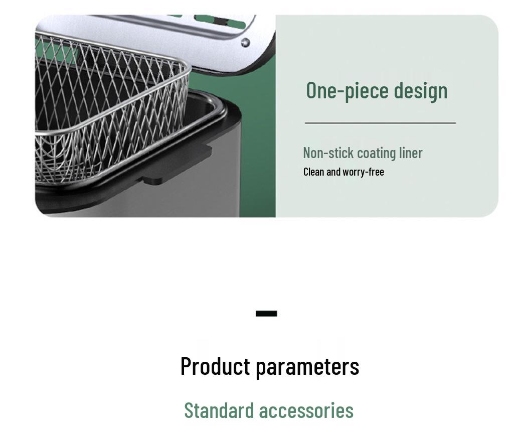 Stainless Steel Electric Deep Fryer for Fried Chicken & French Fries, Large Capacity, All-in-One